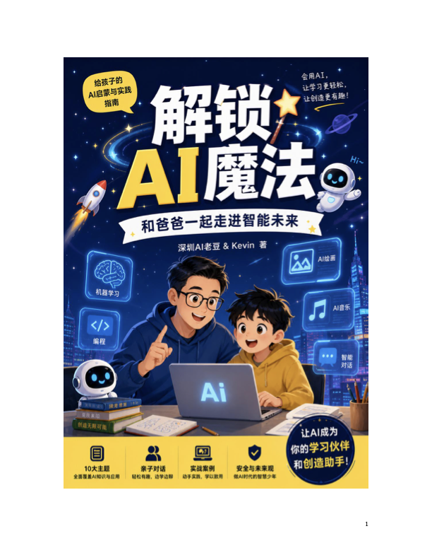 《解锁 AI 魔法》书籍封面